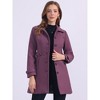INSPIRE CHIC Women's Winter Classic Single Breasted Outwear Overcoat with Pockets - 2 of 4