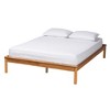 Baxton Studio Efren Mid-Century Modern Honey Oak Finished Wood Bed Frame - image 2 of 4