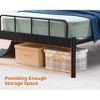 Garden Elements Luna Steel Modern Twin Bed Frame, Black Frame for Twin Size Mattress - 4 of 4