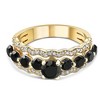 Pompeii3 2 3/4Ct Black Diamond Engagement Ring 14k Yellow Gold - 4 of 4