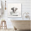 Courtside Market Animal Bath Scenes Elephant 16x16 Gallery-Wrapped Canvas - 2 of 4