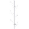 KWPZQEB Coat Rack Wall Mounted - 8 Tri Hooks, Metal Coat Hook Rail for Coat Hat Towel Purse Robes Mudroom Bathroom Entryway - 4 of 4