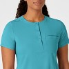 Wink RENEW Women's Mandarin Collar Tuck-In Scrub Top, 5X. - 2 of 4