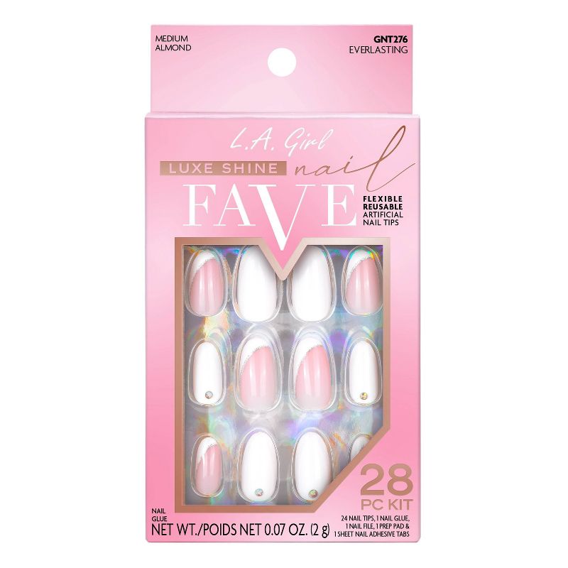 L.A. Girl Luxe Shine Fave Nail Fake Nails - Everlasting - 28ct, 1 of 8