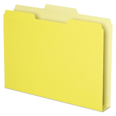 Pendaflex Double Stuff File Folders 1/3 Cut Letter Yellow 50/Pack 54456