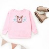 SmileyWorld Reindeer Snowflakes - Toddler Graphic Sweatshirt and Youth Graphic Sweatshirt - 2 of 3