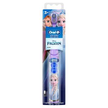 Oral-B Kid's Battery Toothbrush featuring Disney's Frozen, Soft Bristles, for Kids 3+ 