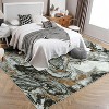 AcekoolModern Boho Abstract Area Rug, Machine Washable, Non-Slip, Low Pile, Soft Carpet for Office, Living Room, Bedroom - 3 of 4