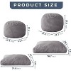MAXYOYO Giant Bean Bag Chair Bed for Adults, Convertible Beanbag, High-Density Foam Filling, Machine Washable Cover - 2 of 4
