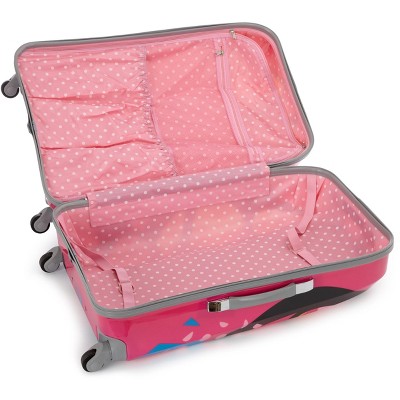 Vibrant Pink Graphic Polycarbonate 3-Piece Spinner Luggage Set