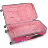 Rockland Vision Hardside Spinner Wheel Luggage Pink Multicolor 3-Piece Set (20/24/28) - 3 of 4