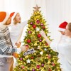 Tangkula 6.5'Pre-lit Snow Flocked Christmas Tree with 450 LED Lights &Foldable Stand - 4 of 4