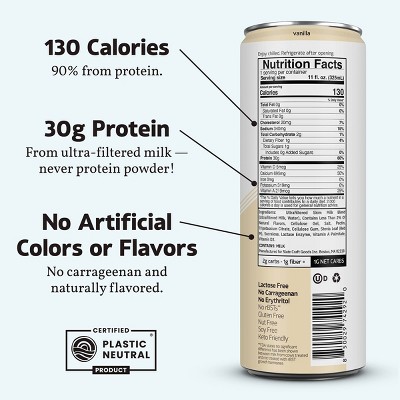 Slate Milk Vanilla Ultra 30g Protein Shake - 12pk/11 fl oz Can