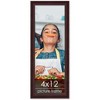PosterPalooza | Panoramic Linear Brown Picture Frame - UV Acrylic, Foam Board Backing, Hanging Hardware - 2 of 4