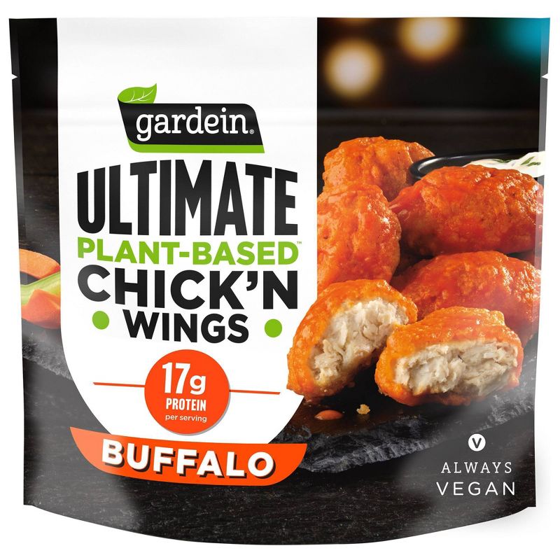 Gardein Ultimate Frozen Vegan Buffalo Boneless Wings - 14.8oz, 1 of 5