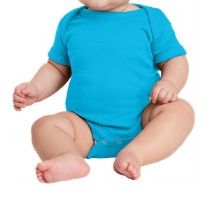 Mafoose Infant Short Sleeve Baby Rib Bodysuit - 1 of 4