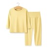 MyKids-USA Baby 2pcs Solid Color Long sleeve Shirt And Pants Underwear Sets Pajamas - 4 of 4