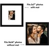 Americanflat 14x14 Wedding Signature Picture Frame - 5x7 Picture Frame with or 14x14 Frame without Mat - Black 2 Pack - 4 of 4