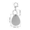 Unique Bargains PU Leather Keychain Holder ID Key Cards Key Fobs with Rings 2 Pcs - 2 of 4