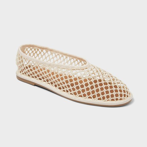 Обувь Universal Thread Women’s Esme Stretch Crochet Shoes with Memory Foam Insole - Universal Thread™ Cream 7