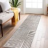 World Rug Gallery Distressed Bohemian Stripes Washable Non Slip Area Rug - 2 of 4
