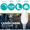 Simply Conserve 40-Watt Equivalent B11 Dimmable Quickstall Contractor Pack Frosted Candelabra LED Light Bulb Soft White (60-Pack) - 4 of 4