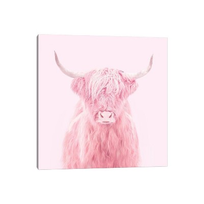 iCanvas Highland Cow by Paul Fuentes Canvas Print Wall Art