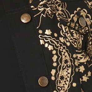 gold luxe paisley