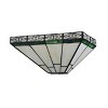 Chloe Lighting Theros Tiffany-Style 1 Light Mission Indoor Wall Sconce 12"Wide - 2 of 4
