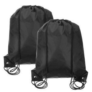 Unique Bargains Fitness Sports Travel Lightweight Drawstring Backpacks 2 Pcs - 1 of 4