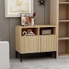 Coffee Bar Cabinet, Corner Storage Cabinet, Modern Buffet Sideboard, for Living Room, Kitchen, Dining - 2 of 4