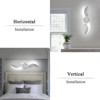 LLHZSY 23 3/5" Modern Intergrated LED Bathroom Vanity Wall Light Fixture -6000K Cool White Lights - Nickel - 2 of 4