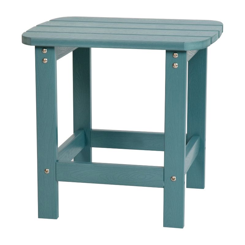 Merrick Lane Poly Resin Indoor/Outdoor All-Weather Adirondack Side Table, 1 of 21