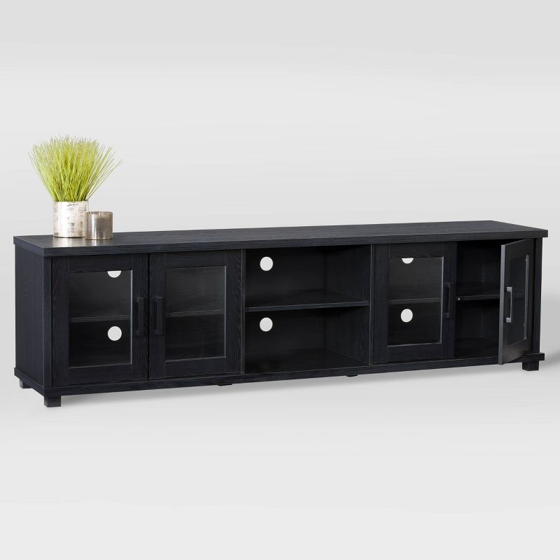 Fremont TV Stand for TVs up to 95" with Glass Cabinets - CorLiving, 4 of 13