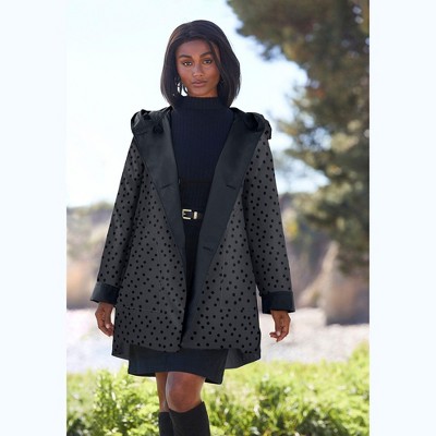 Jessica London Women's Plus Size Reversible A-Line Raincoat