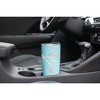 Elanze Designs 20 oz Stainless Steel On the Go Insulated Travel Tumbler With Push Top Lid, Blush Pink Marble Print Sky Blue - 3 of 4