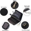 BEAFUP Leather Credit Card Holder for Women - RFID Blocking,Bifold Zipper & Compact Organizer with Keychain for Daily Use,Travel - 4 of 4