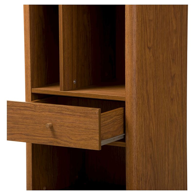 Ellingham Mid-century Retro Modern Sideboard Storage Cabinet Bookcase Organizer - Walnut - Baxton Studio, 3 of 6