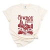 Simply Sage Market The Cowboy Tour Distressed Garment Dyed Tee - XL - Ivory - 2 of 4