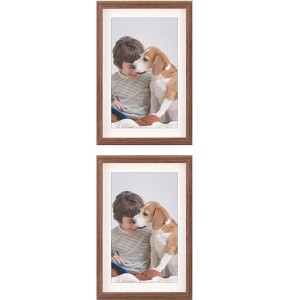 REGALWOVEN Wedding Home Decor Art Modern Picture Frames for Wall Hanging or Tabletop Display 2 Pcs - 1 of 4