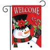 Christmas Snowman Welcome Garden Flag Candy Canes 18" x 12.5" Briarwood Lane - 2 of 4