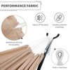 Vivere Double Sunbrella Hammock with Steel Stand, Portable Outdoor Lounge, Sand - 3 of 4