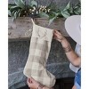 Eva & Co Signature Antler Check Christmas Stocking - 2 of 3