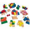 Right Track Toys Wooden Blocks Toy Set for Building - Rainbow Colored, 100 Pieces - 3 of 4