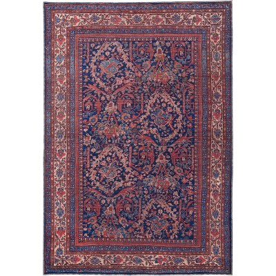 Rawlins Transitional Oriental Red/Blue/Tan Area Rug