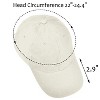 Tirrinia 100% Cotton Baseball Hat, Classic Adjustable Plain Hat, Polo Style Low Profile Dad's cap - 4 of 4