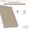 Vynxaria Retractable Awning - 6' Drop Arm Sun Shade for Patio and Balcony - Cream White - 3 of 4