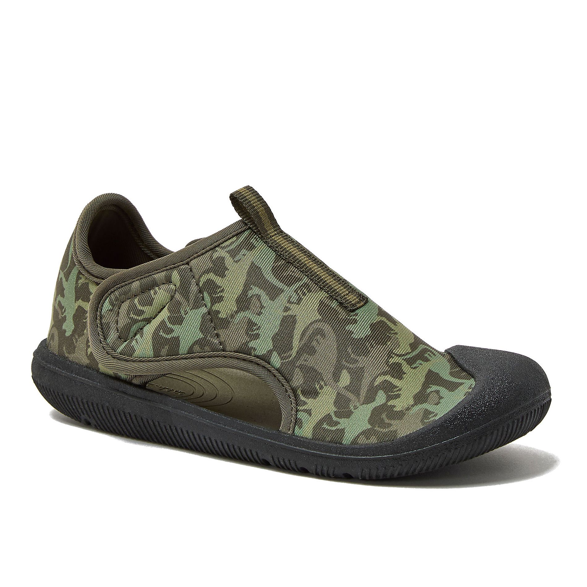 Lands' End Kids Adventurer Water Shoes - 1 - Olive Dino Camo