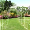 Garden Arch Trellis for Climbing Plants,9.8'x7.2' Metal Garden Arbor with Base,Outdoor Metal Wedding Arches for Party Decoration - 4 of 4