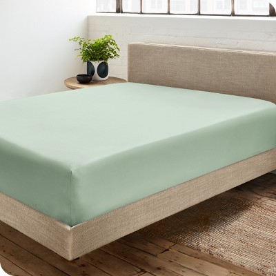 400 Thread Count Organic Cotton Sateen Fitted Sheet by Bare Home